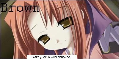what anime eyecolor would you have? brown like coconut, hard the outside, soft inside...