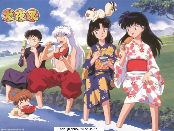 top personaje preferate kagome2. ,shippo sau kirara (nu pot hotari..