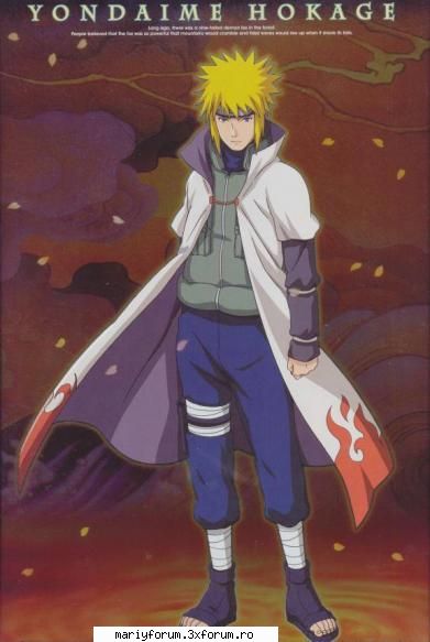 al patrulea hokage- namikaze minato hokage sama