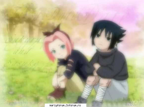 Poze - sakura si sasuke mici - Naruto