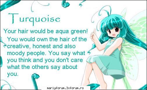 turquoise hair! famous turquoise heads: bulma from dbz and michuri from sailor moon! :dinti: what