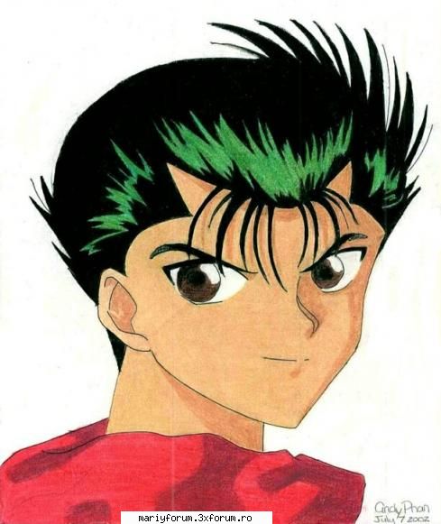 Yusuke si Keiko - nu am poze cu ei doi:( dar pun cu yusuke - Yu Yu Hakuso