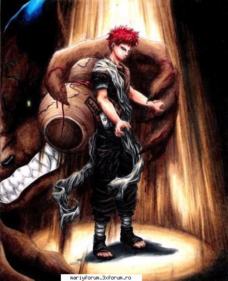 gaara este tare - uff..e moomosh:) sh f puternic..mie imi place mult - Naruto