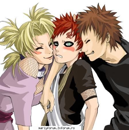 gaara este tare - are doi prieteni buni - Naruto