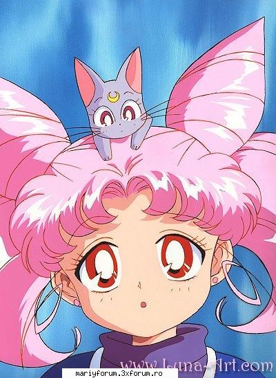 personajul preferat - Chibi e cea mai simpatik si dragutza . Fetita lu' - Sailor Moon