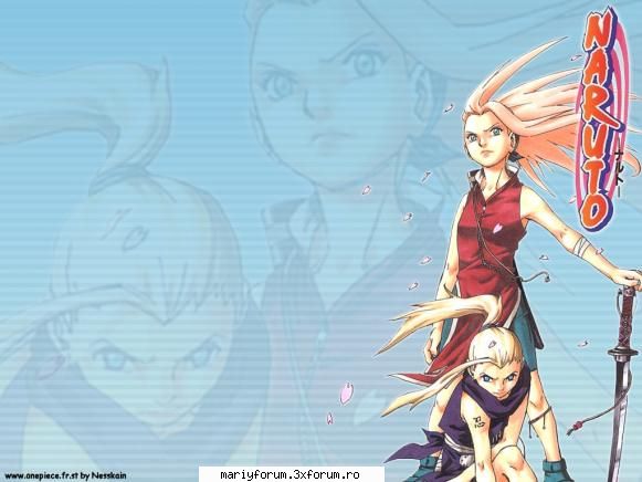 personajul preferat naruto - mie imi pl de sakura si ino - Naruto