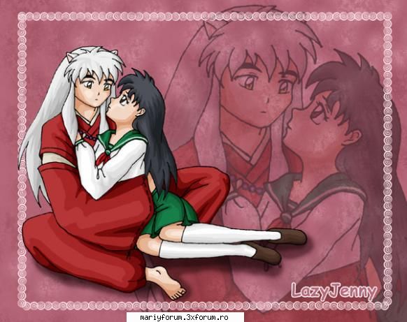 poze faine - inuyasha and kagome - Inuyasha