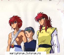 poze faine - Jin,Touya si Kurama - Yu Yu Hakuso
