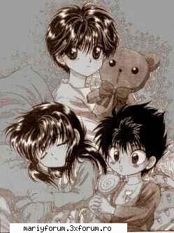 poze faine - hiei,kurama si yusuke copii - Yu Yu Hakuso