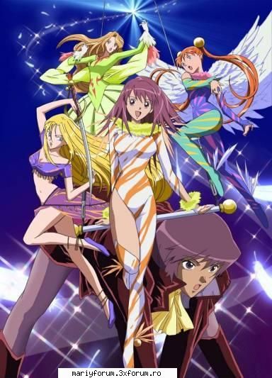 poze faine - fetele imbracate in haine de scena - Kaleido Star