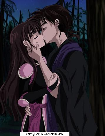 poze faine - o scena romantik - Inuyasha