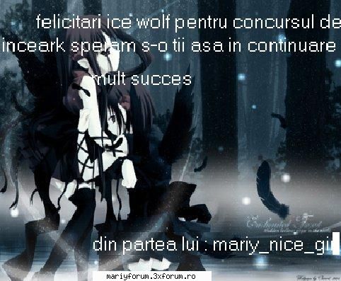dupa cum bine stii e primu tau concurs in forum asa k premiu va fi oleak mai mic fata de celelalte ,