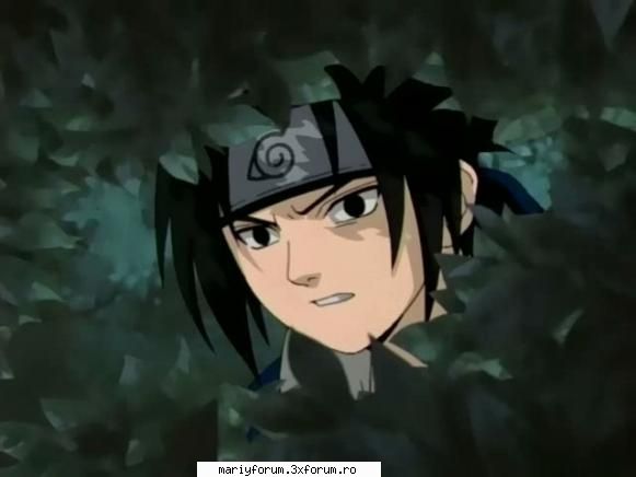 sasuke - printre frunzulitze - Naruto