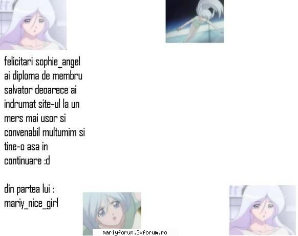 bravo sophie angel tine-o tot asa